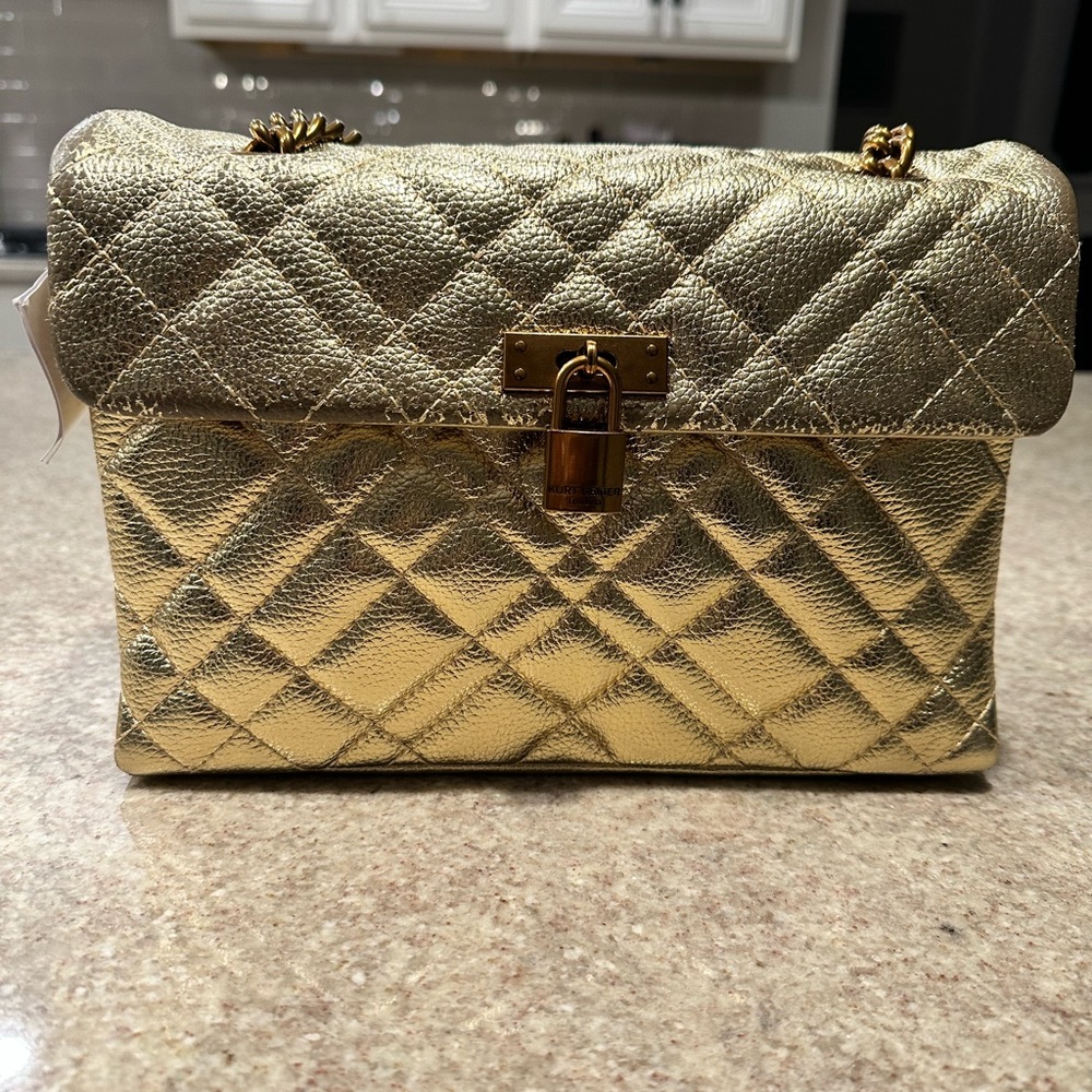 Gold Kurt Geiger Brixton- Brand new